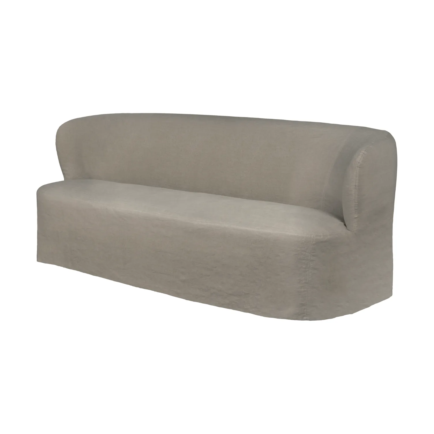 Stay Slipcover soffa, Linen Flax 0024, 190x95 cm, 2,5-sits GUBI
