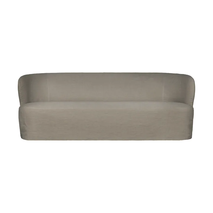 Stay Slipcover soffa - Linen Flax 0024, 220x95 cm, 3-sits - GUBI