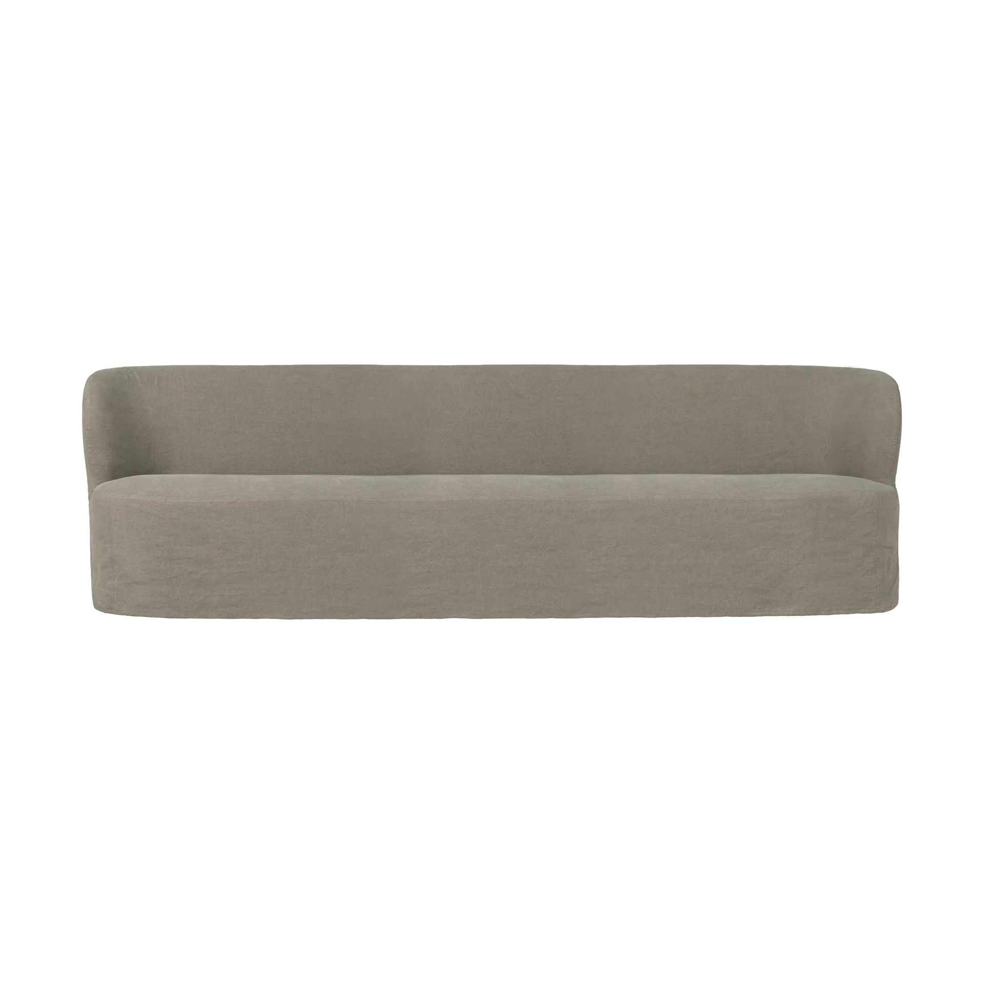 Stay Slipcover soffa, Linen Flax 0024, 260x70 cm, 4-sits GUBI