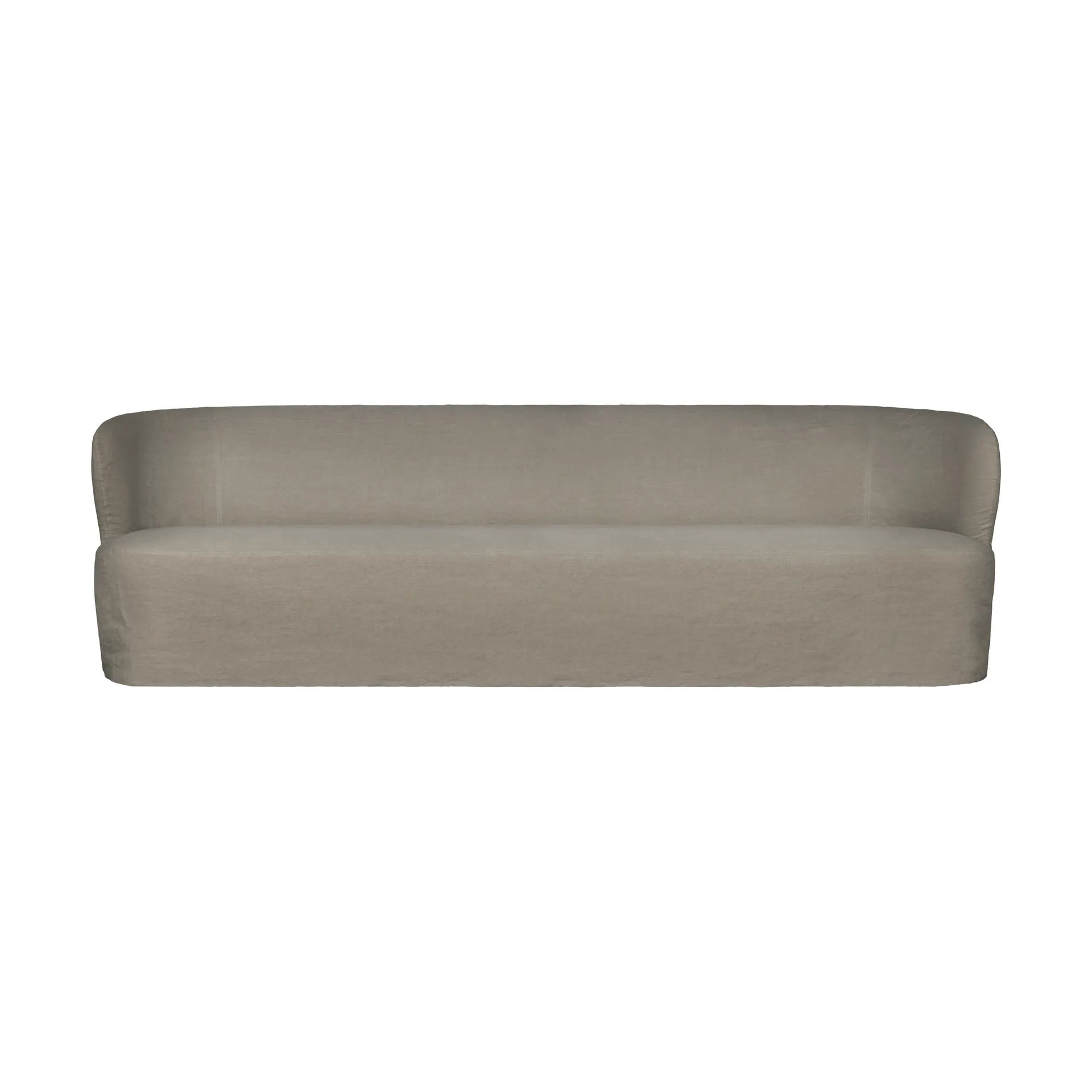 Stay Slipcover soffa, Linen Flax 0024, 260x95 cm, 4-sits GUBI