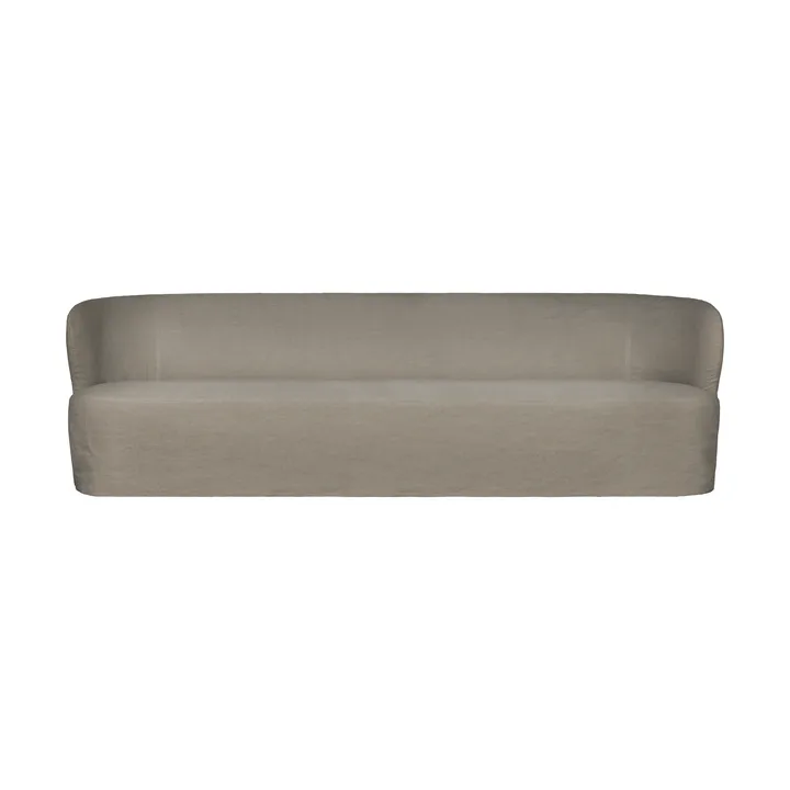 Stay Slipcover soffa - Linen Flax 0024, 260x95 cm, 4-sits - GUBI