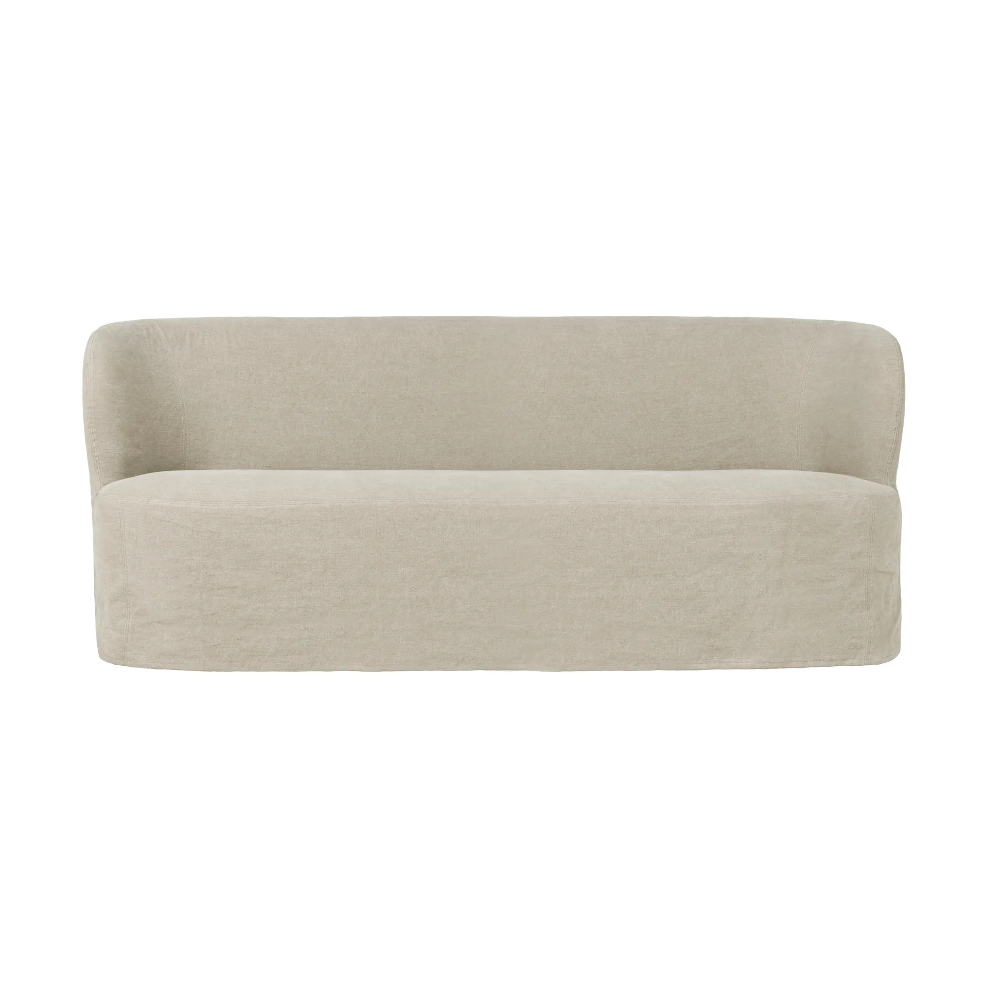 Stay Slipcover soffa, Linen Natural 0023, 190x95 cm, 2,5-sits GUBI