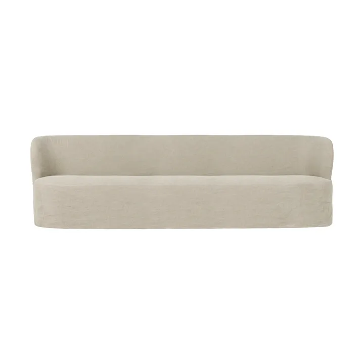 Stay Slipcover soffa - Linen Natural 0023, 260x70 cm, 4-sits - GUBI