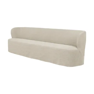 Stay Slipcover soffa - Linen Natural 0023, 260x70 cm, 4-sits - GUBI