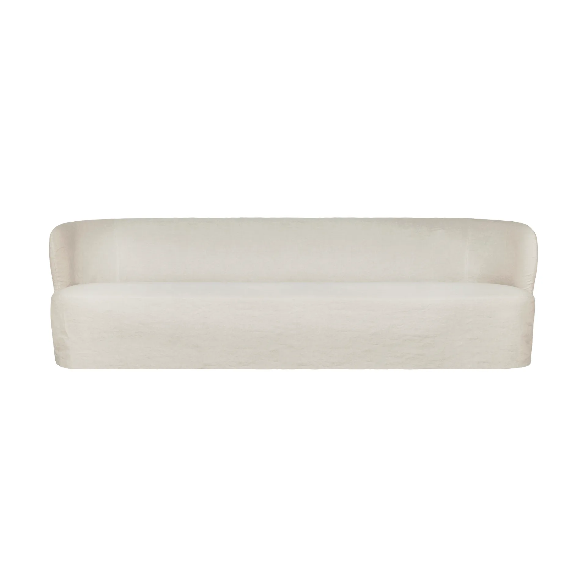 Stay Slipcover soffa, Linen Natural 0023, 260x95 cm, 4-sits GUBI