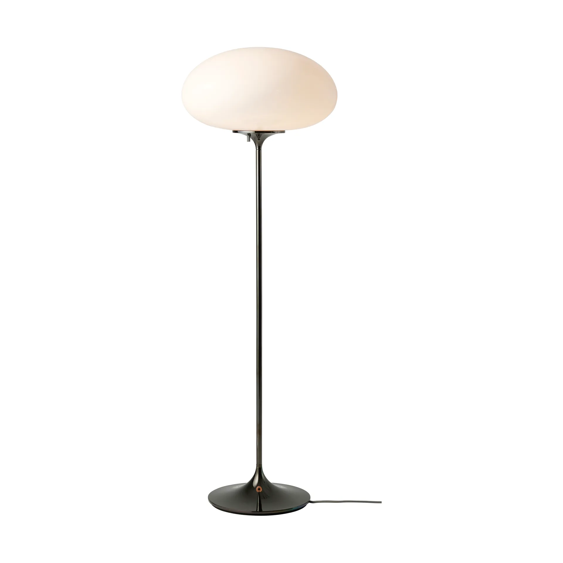 Stemlite golvlampa, Black chrome-opalglas, 110 cm GUBI