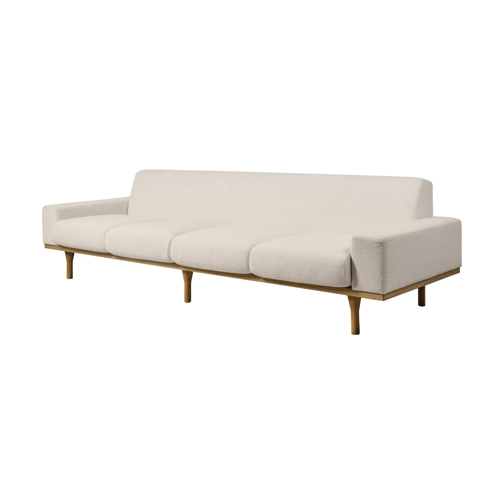 SW50 soffa, Harp 24 Ivory-oljad ek, 4-sits GUBI