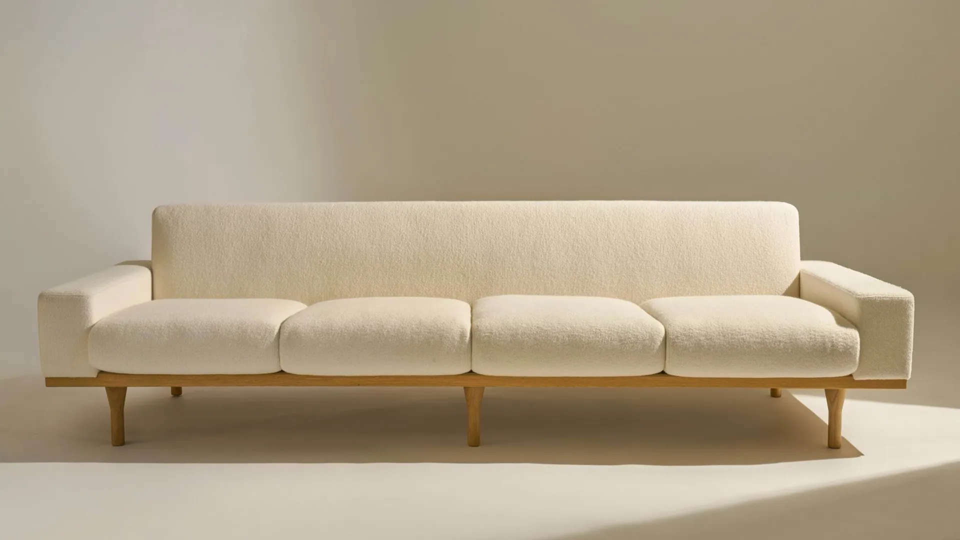 SW50 soffa, Harp 24 Ivory-oljad ek, 4-sits GUBI