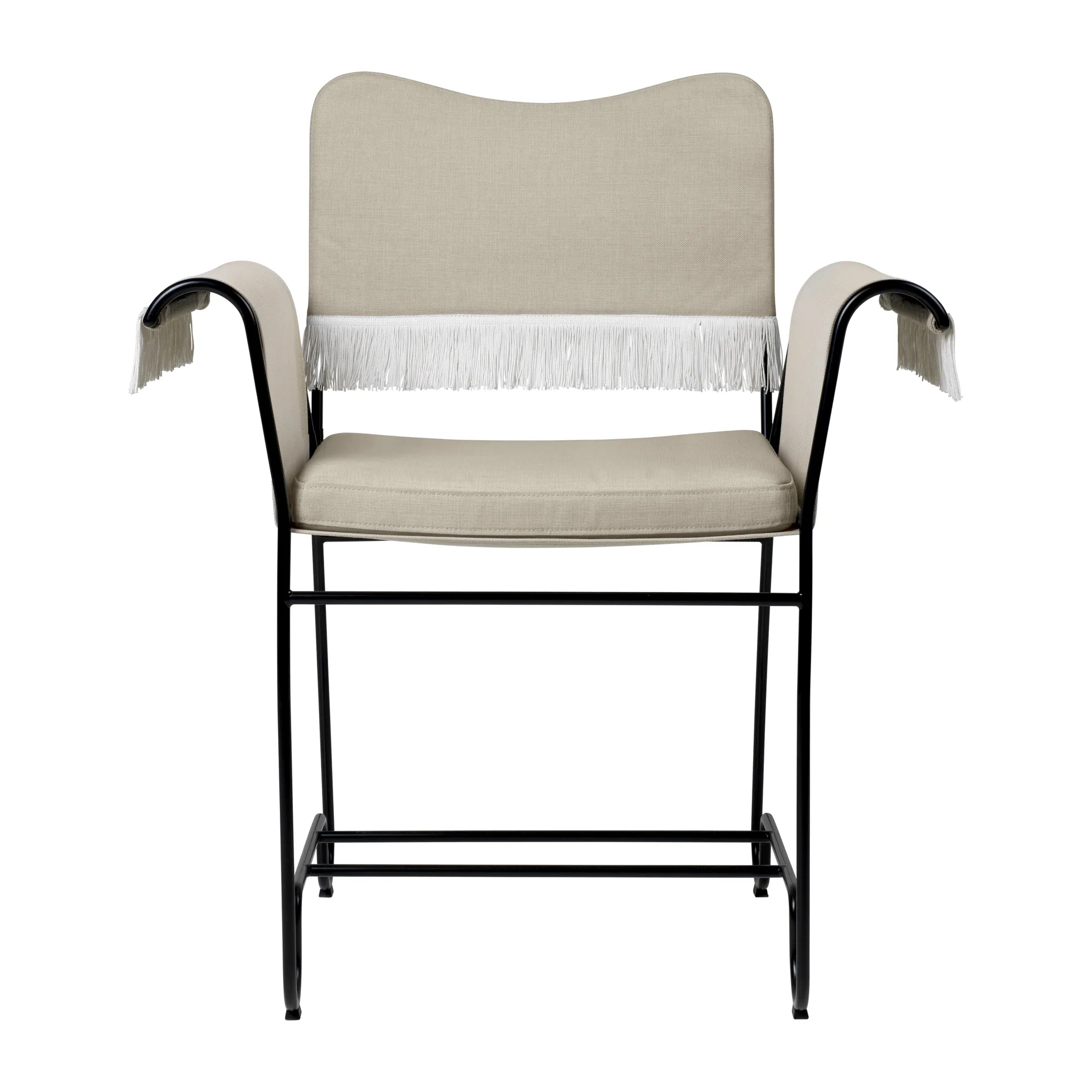 Tropique karmstol med fransar, Black-Leslie 12 GUBI
