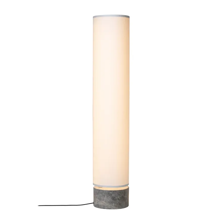 Unbound golvlampa 120 cm - Vit-grå marmor - GUBI