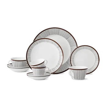 Ribb tallrik - Ø 18 cm - Gustafsbergs Porslinsfabrik