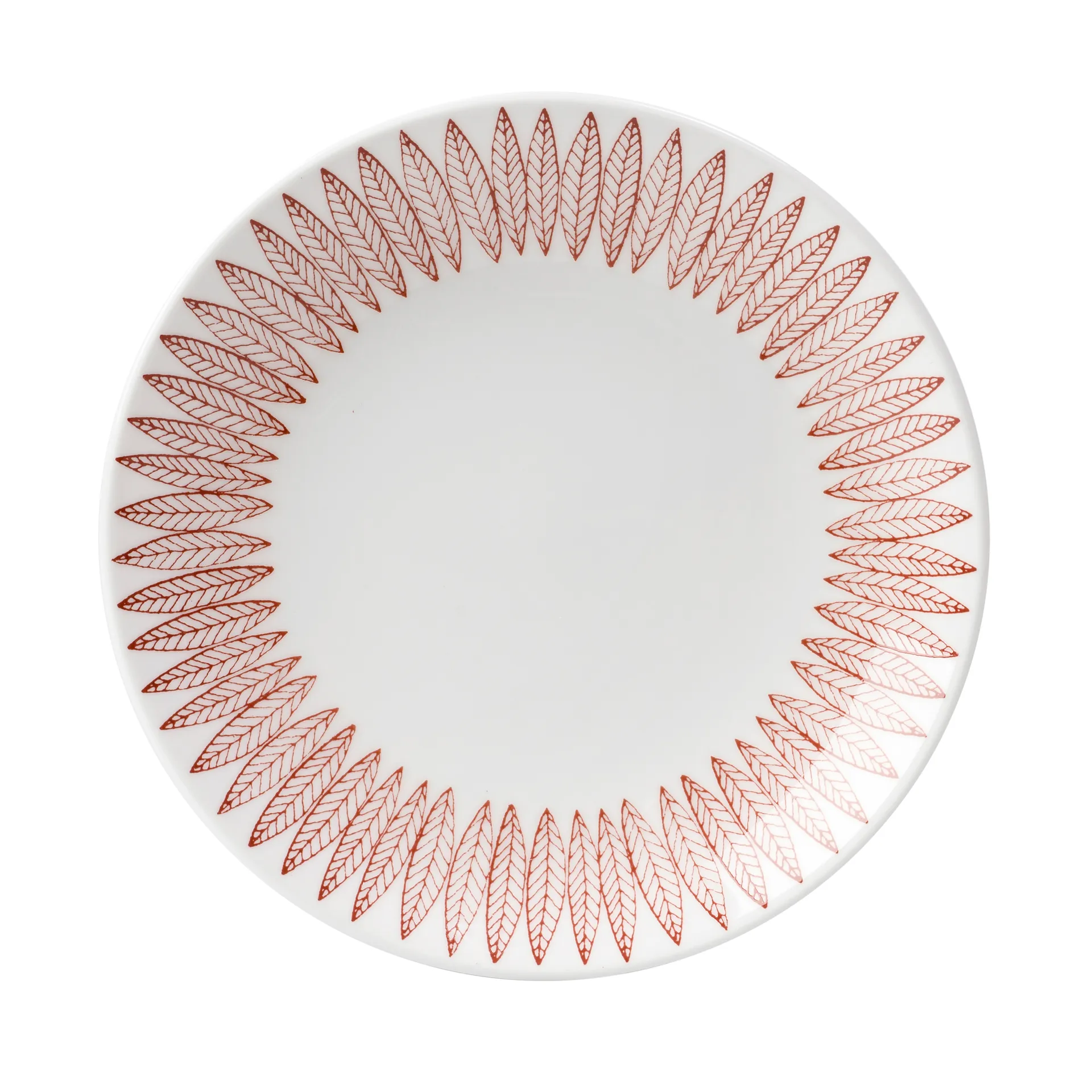 Röd Salix tallrik, Ø 22 cm Gustafsbergs Porslinsfabrik