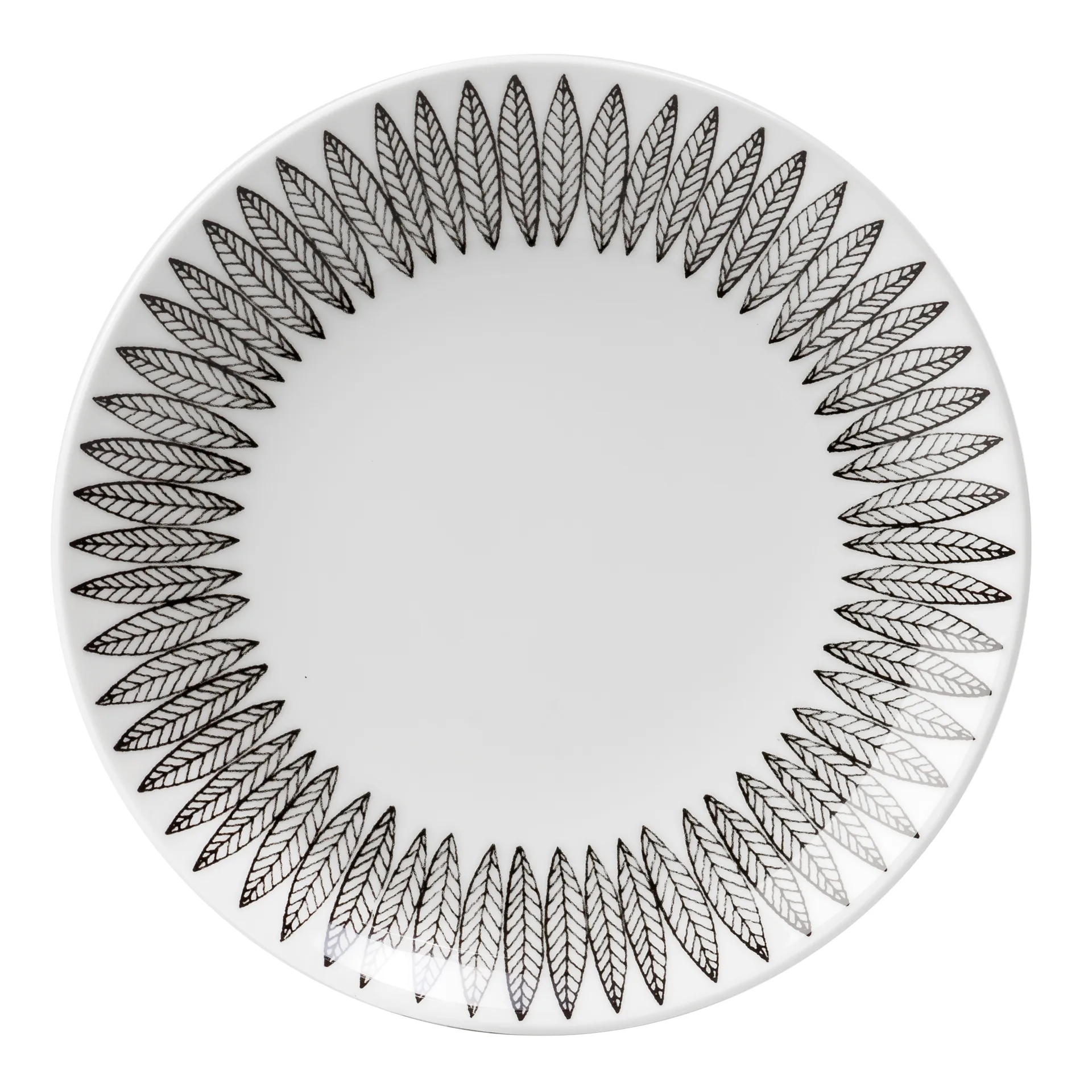 Svart Salix tallrik, Ø 28 cm Gustavsbergs Porslinsfabrik
