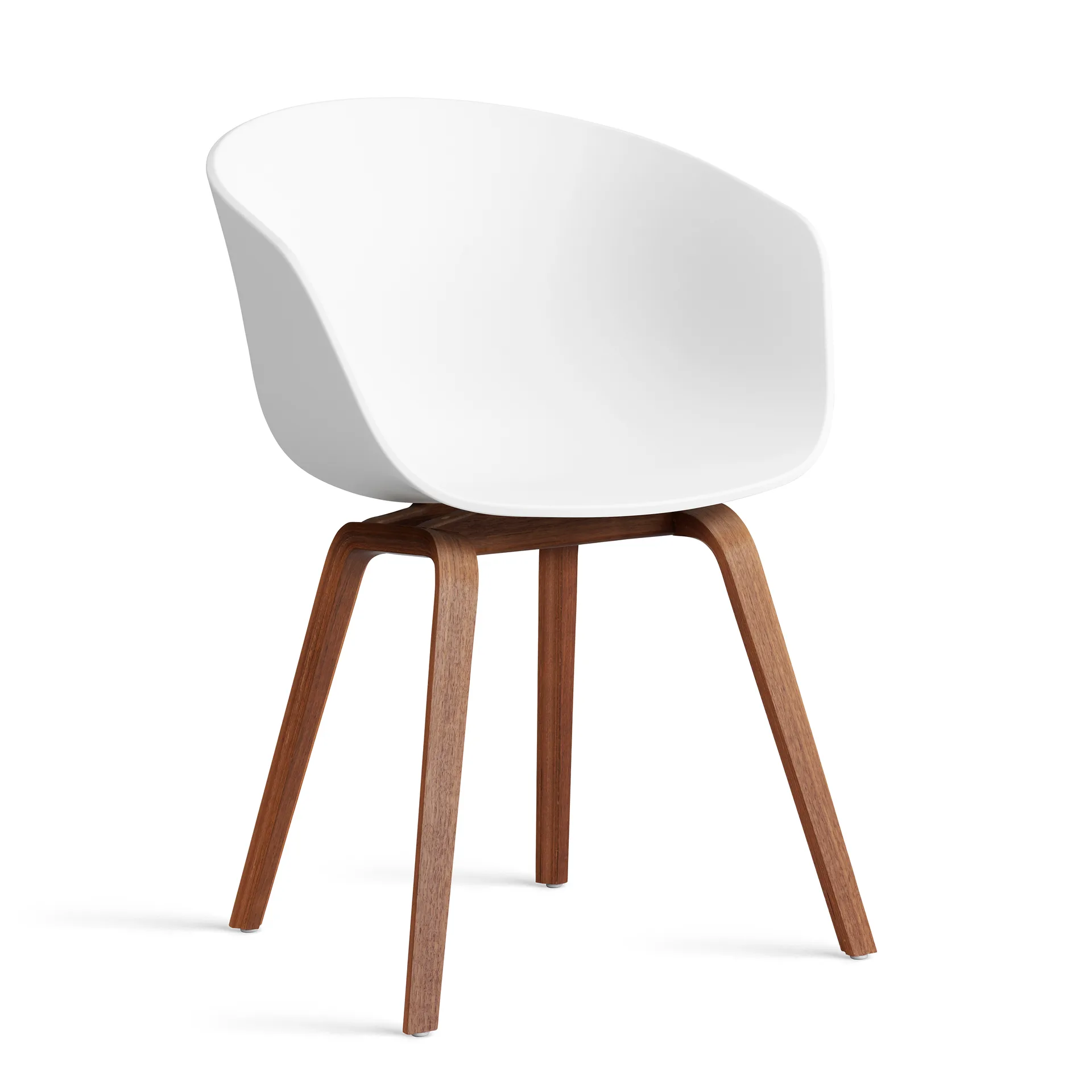 About a Chair 22 2.0 stol, Vit-lackerat valnötsstativ HAY