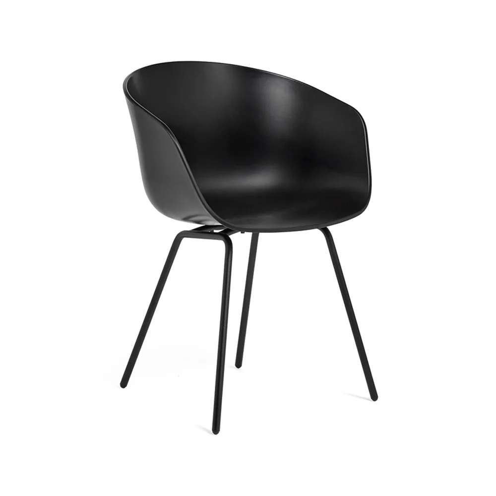 About a Chair 26 stol, Black, svart stålstativ HAY
