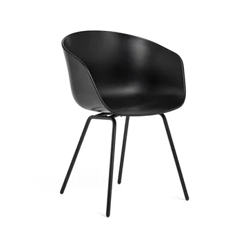 About a Chair 26 stol - Black, svart stålstativ - HAY