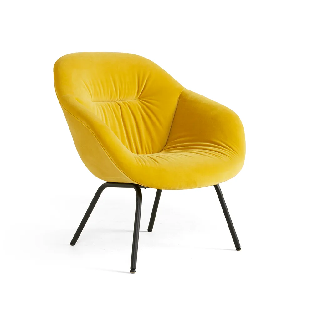 About a Lounge 87 Soft fåtölj, Sense black-svart stålstativ HAY
