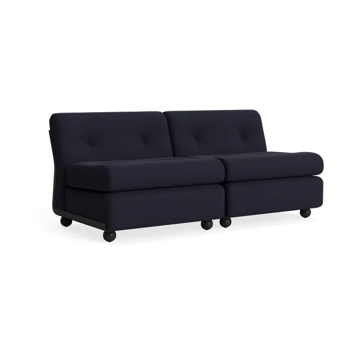 Amanta soffmodul - Anthracite-turf blue red mélange, 2-sits - HAY