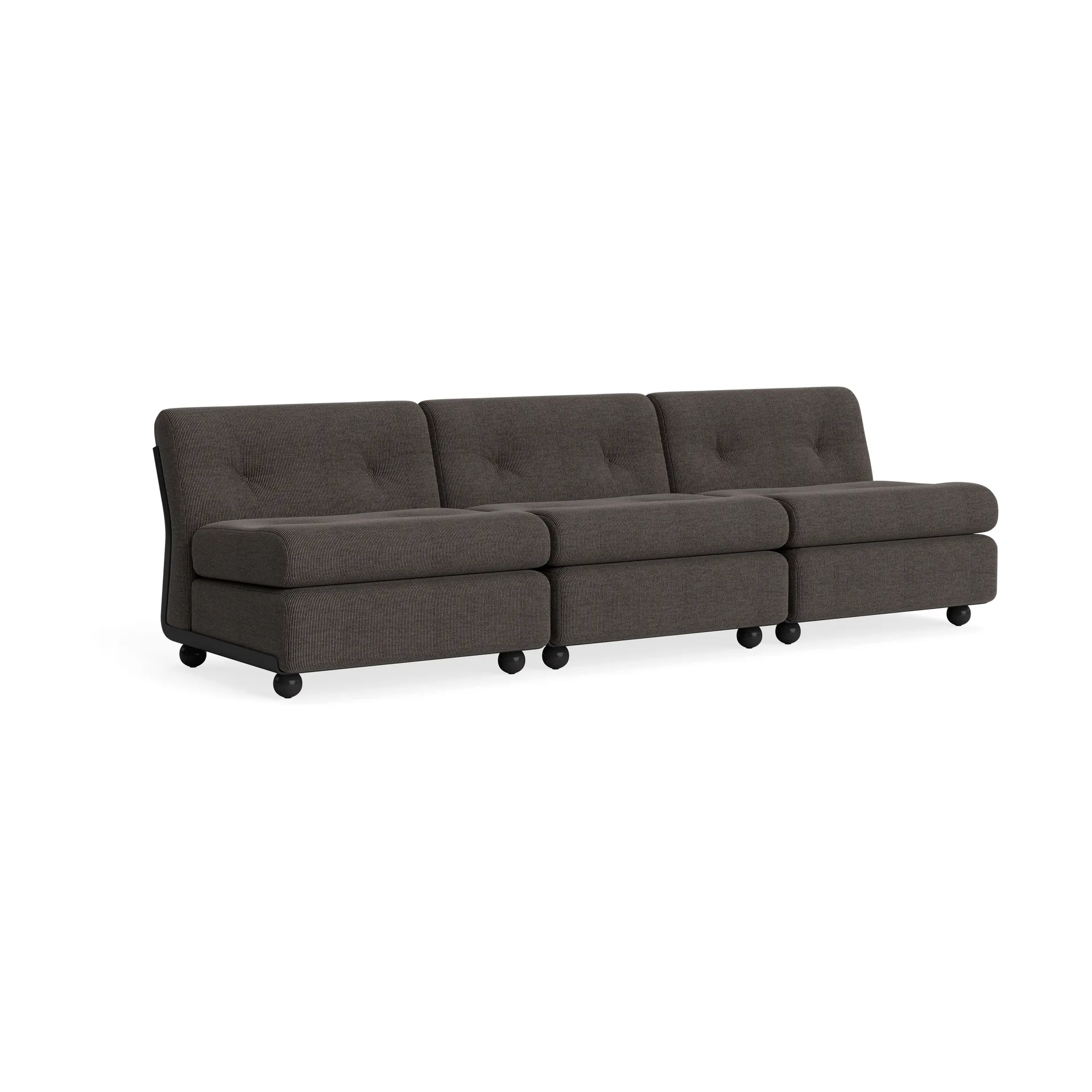 Amanta soffmodul, Anthracite-yuma 1010, 3-sits HAY
