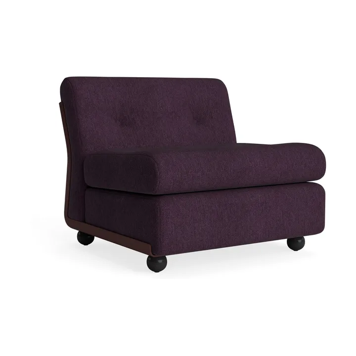 Amanta soffmodul - Burgundy red-turf burgundy, 1-sits/fåtölj - HAY