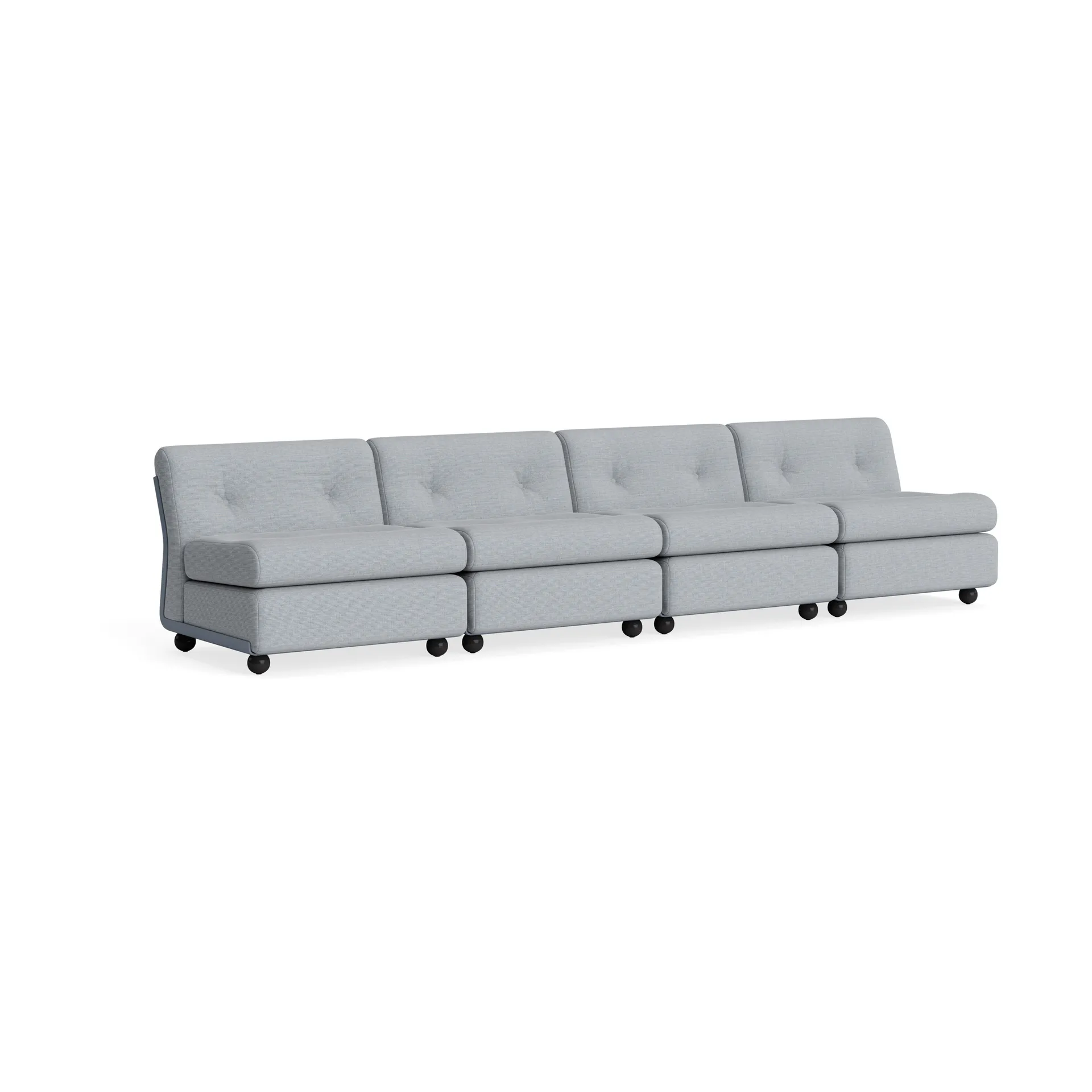 Amanta soffmodul, Frost blue-naveli 723, 4-sits HAY