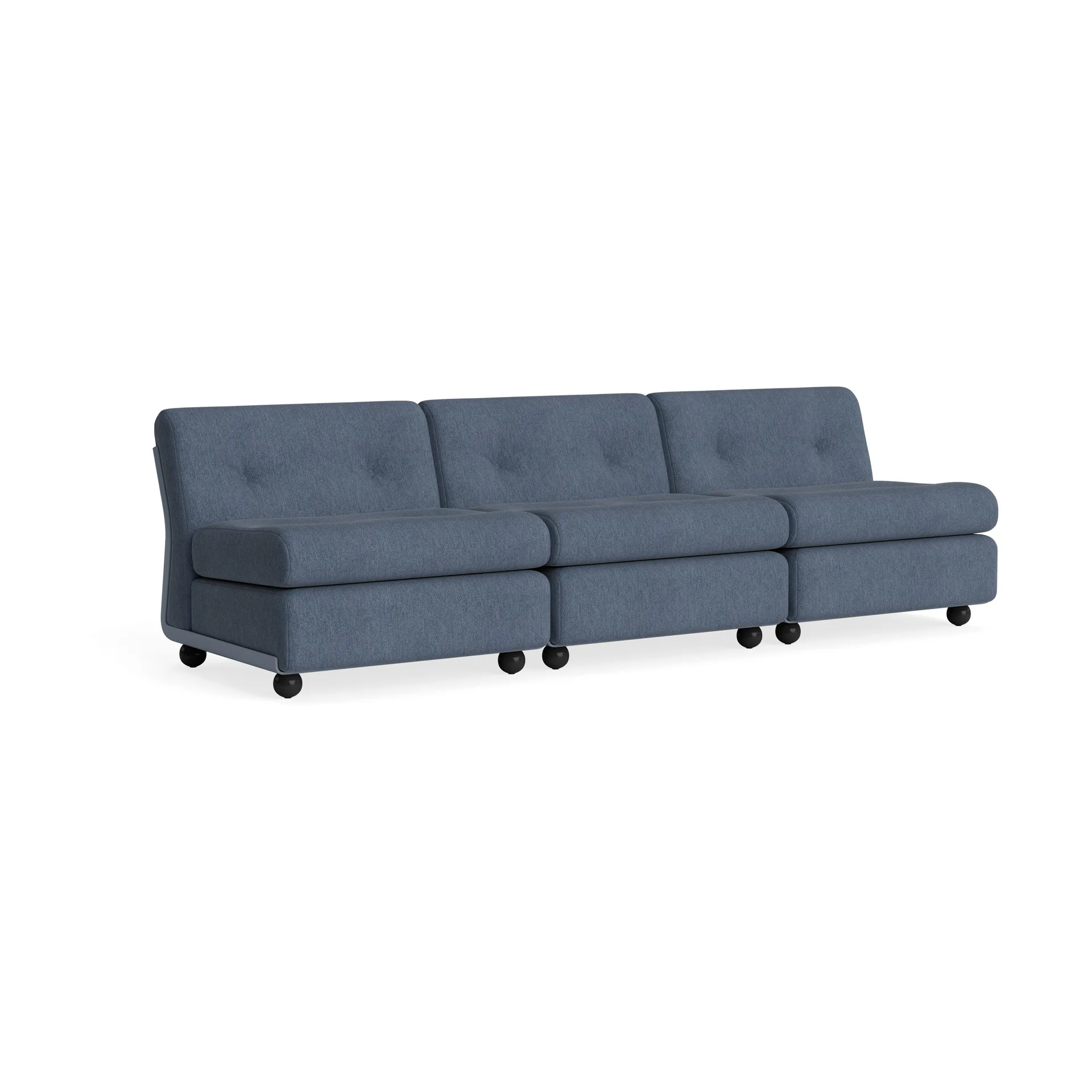 Amanta soffmodul, Frost blue-turf blue, 3-sits HAY