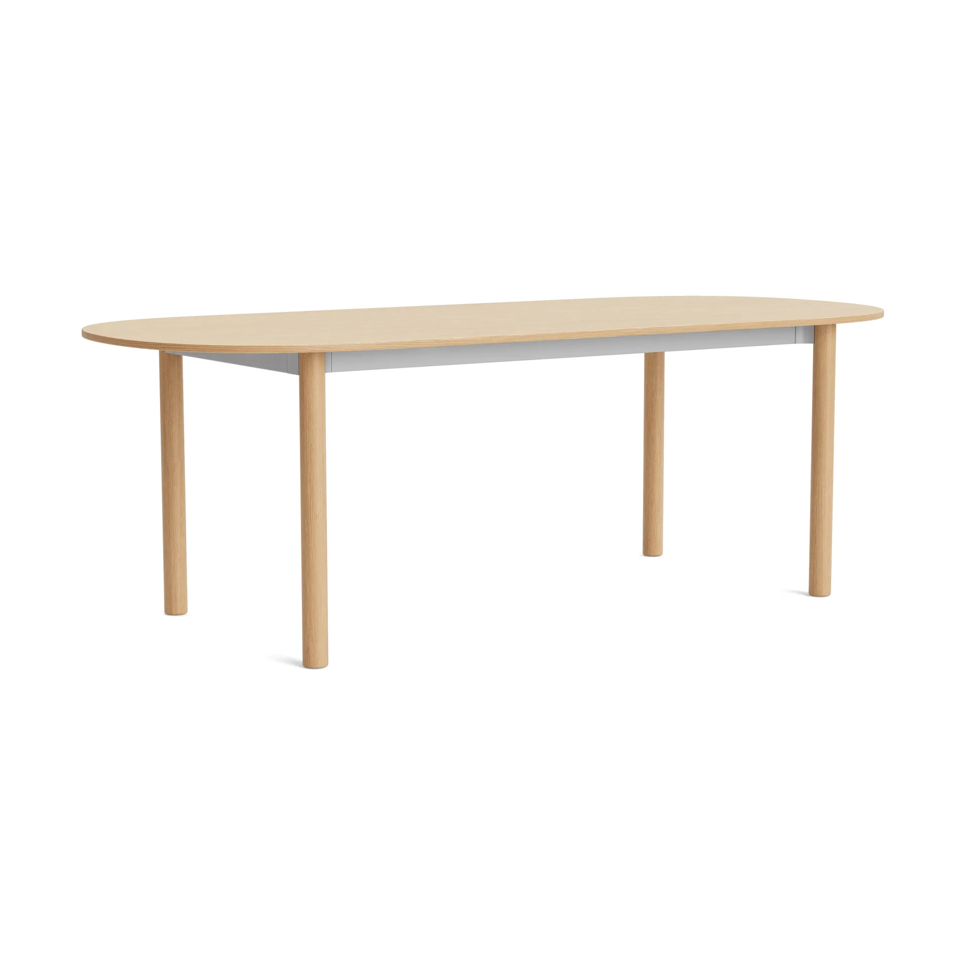 Annex Oblong matbord, Oxiderad aluminium-lackerad ek, 220x95 cm HAY