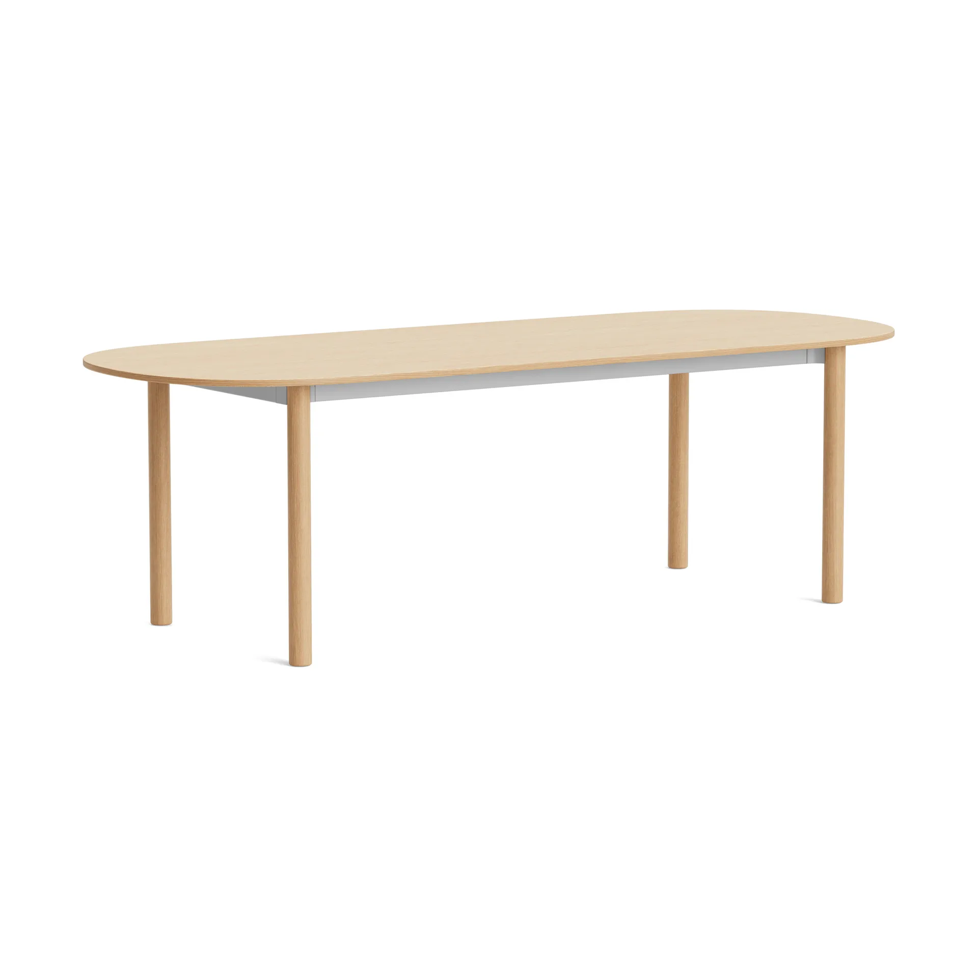 Annex Oblong matbord, Oxiderad aluminium-lackerad ek, 240x95 cm HAY