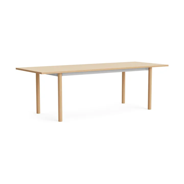 Annex Overhang matbord - Oxiderad aluminium-lackerad ek, 240x90 cm - HAY