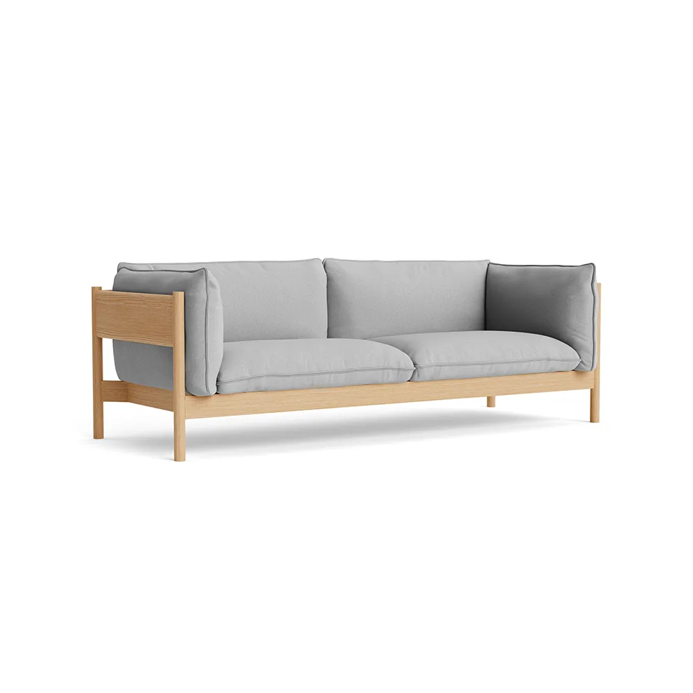Arbour ECO 3-sits soffa, Steelcut Trio 113 vaxoljad ek HAY
