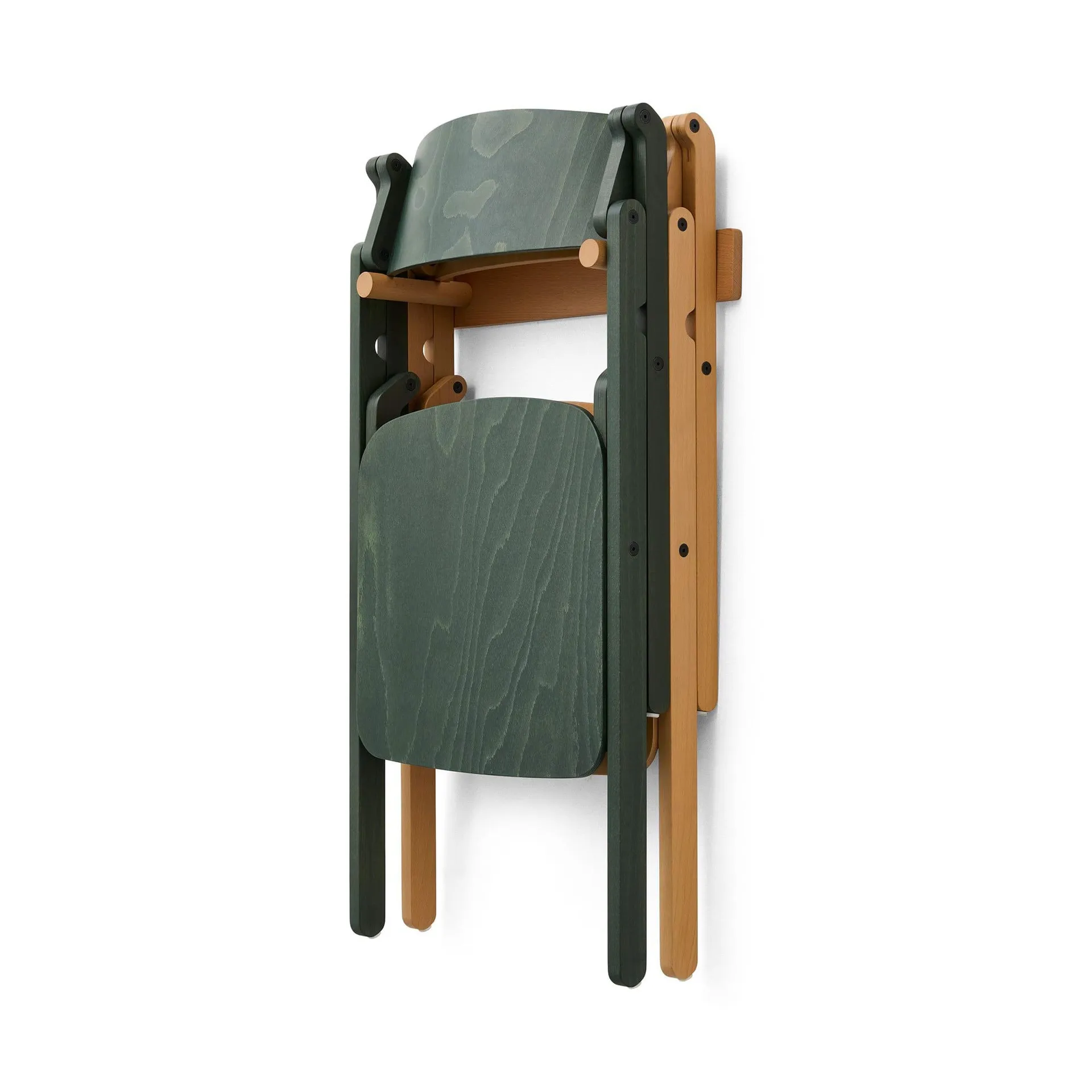 Backflip Chair väggfäste till stol, Golden lackerad bok HAY