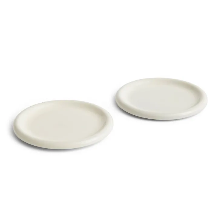 Barro tallrik - Off-white, Ø24 cm 2-pack - HAY