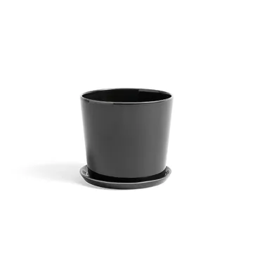 Botanical Family kruka - anthracite, medium, med fat Ø13.5 cm - HAY