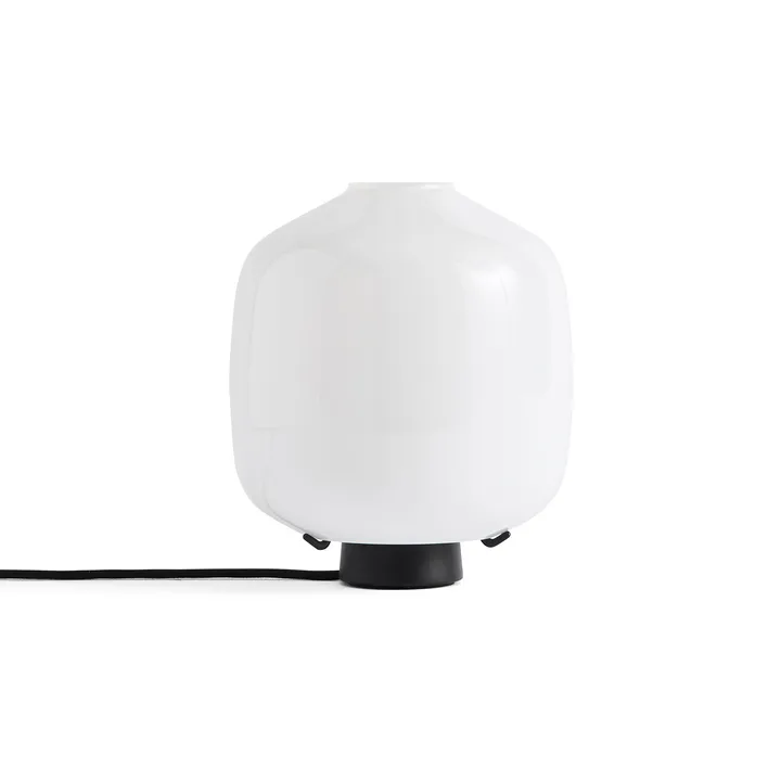 Buoy bordslampa Ø20 cm - Opal glass-soft black - HAY