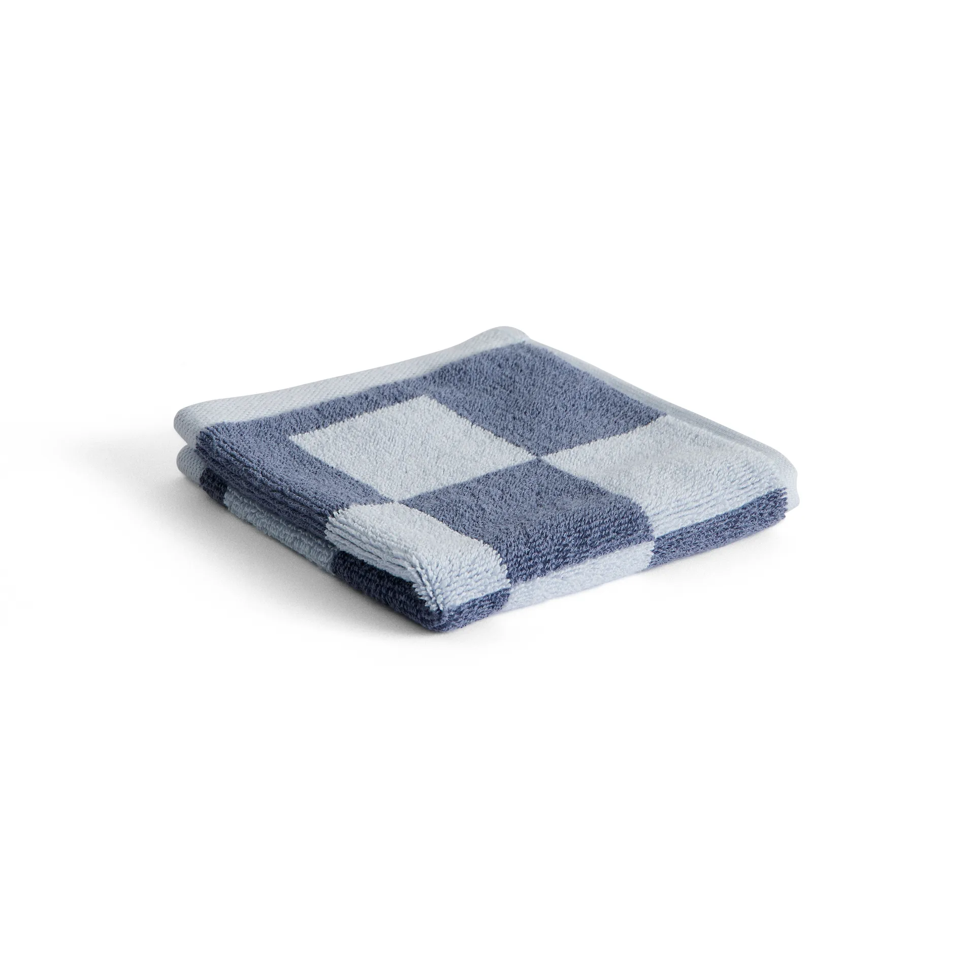 Check handduk 30x30 cm, Steel blue HAY