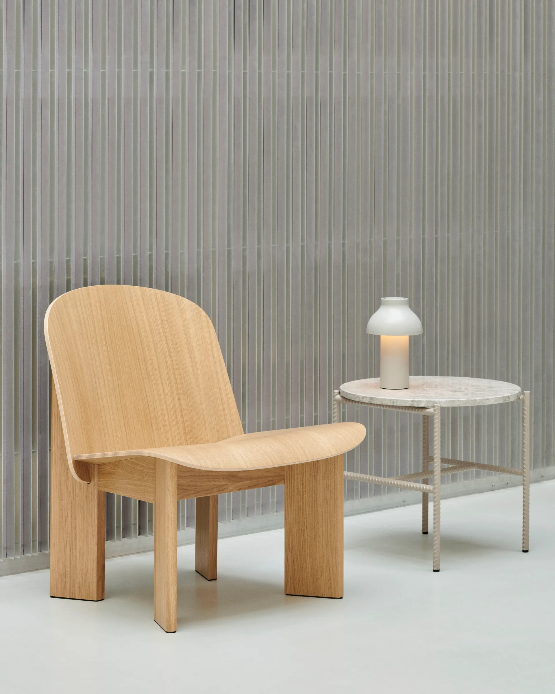 Chisel lounge chair, Lackad ek HAY