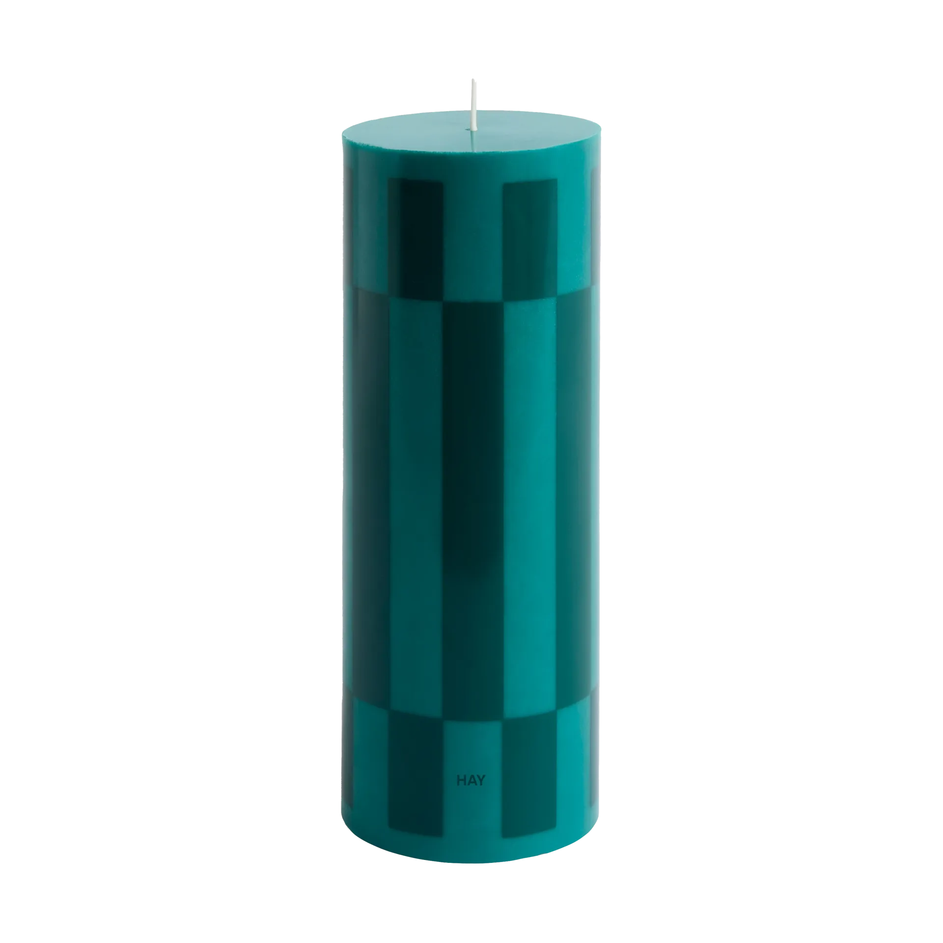 Column Candle blockljus large 25 cm, Green-dark green HAY