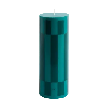 Column Candle blockljus large 25 cm - Green-dark green - HAY