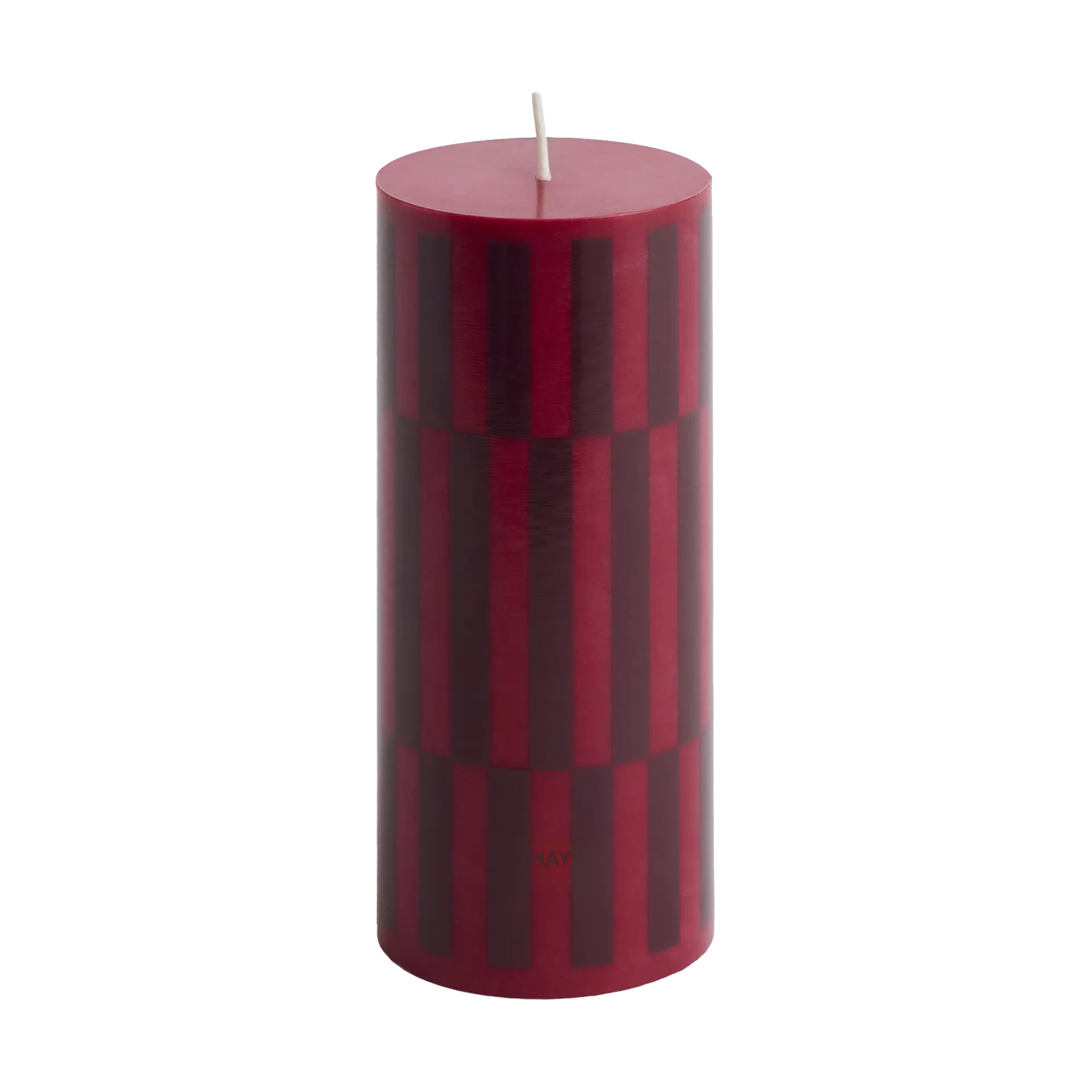 Column Candle blockljus small 15 cm, Wine-bordeaux HAY