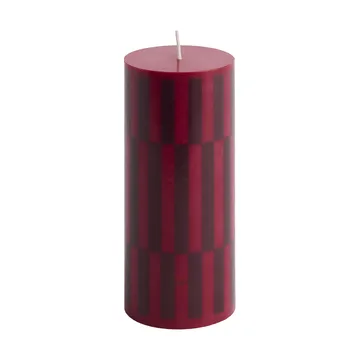 Column Candle blockljus small 15 cm - Wine-bordeaux - HAY
