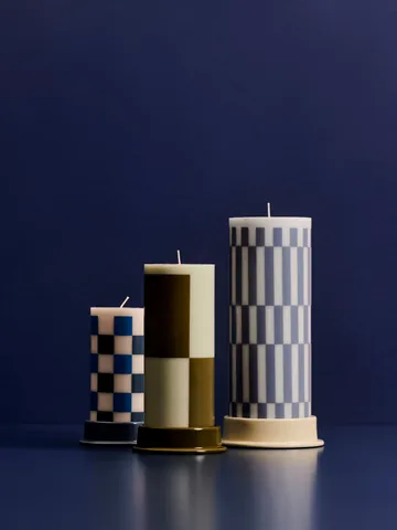 Column Candleholder ljuslykta L 12,8 cm - Lime white - HAY