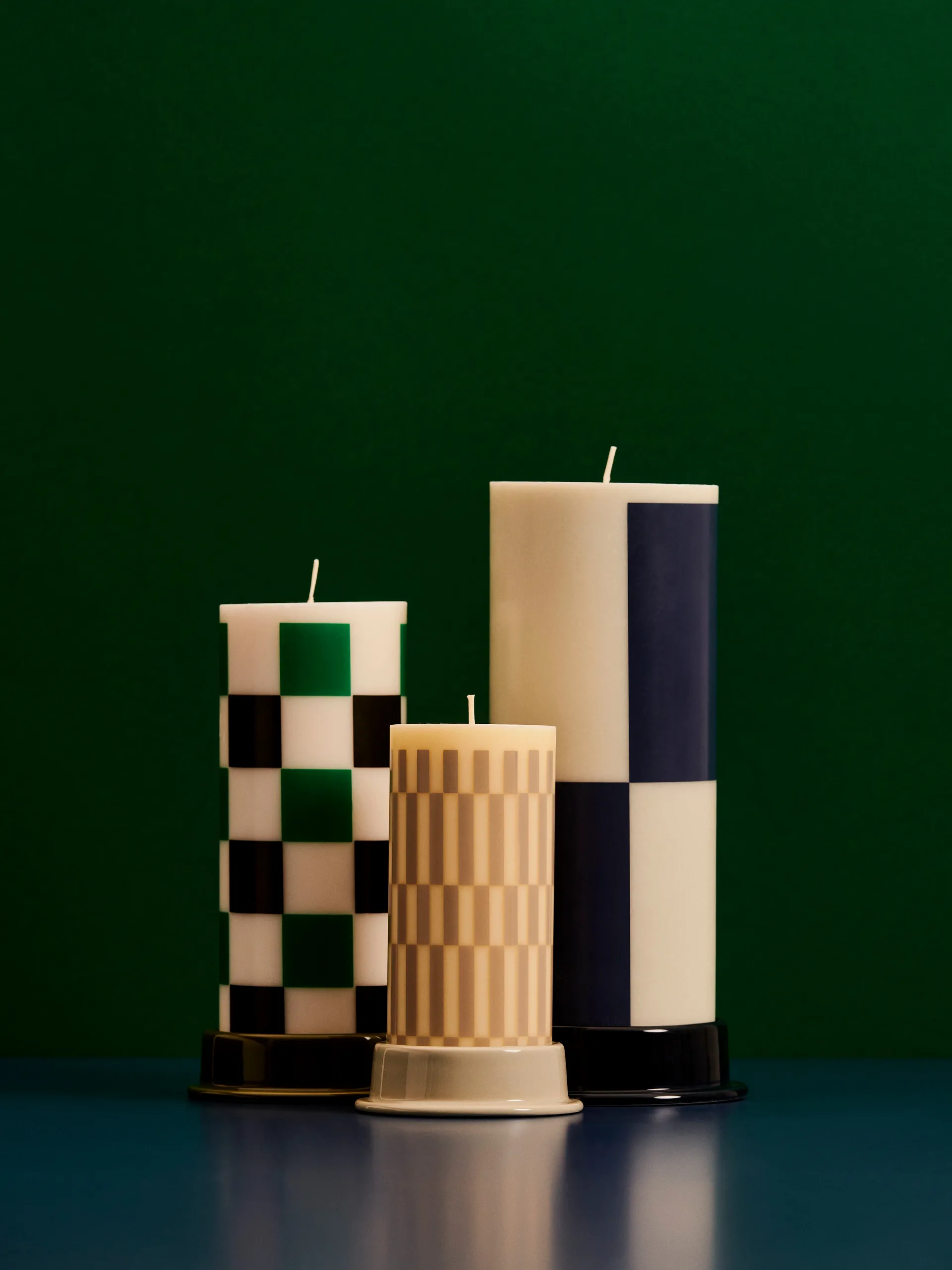 Column ljusstake 10 cm, Light grey HAY