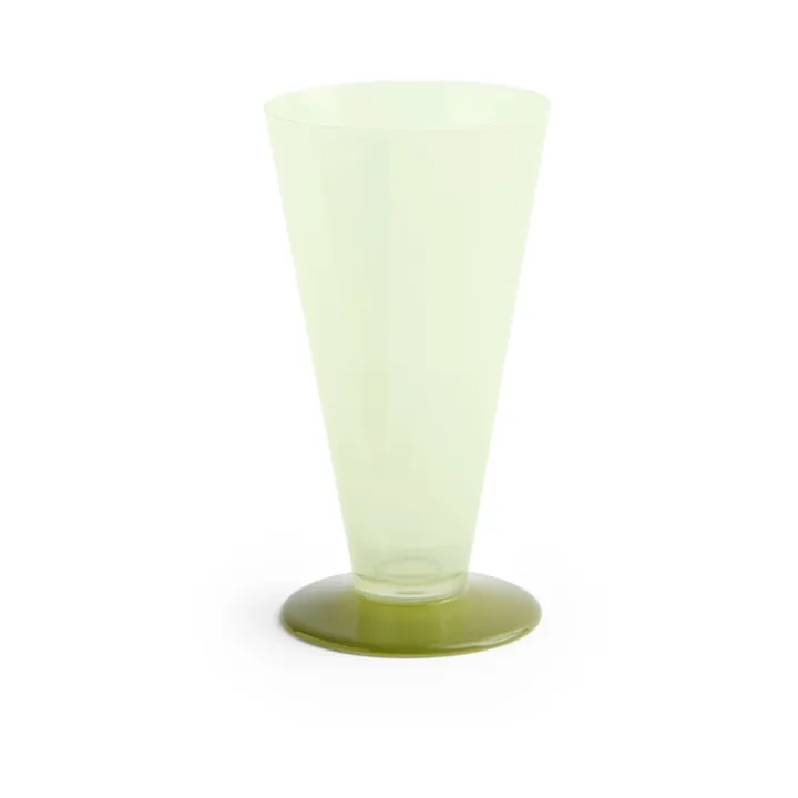 Conical vas - Light green-dark lime, small - HAY