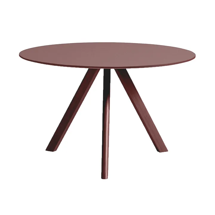 CPH20 2.0 matbord Ø120 cm - Burgundy linoleum-Bordeaux - HAY