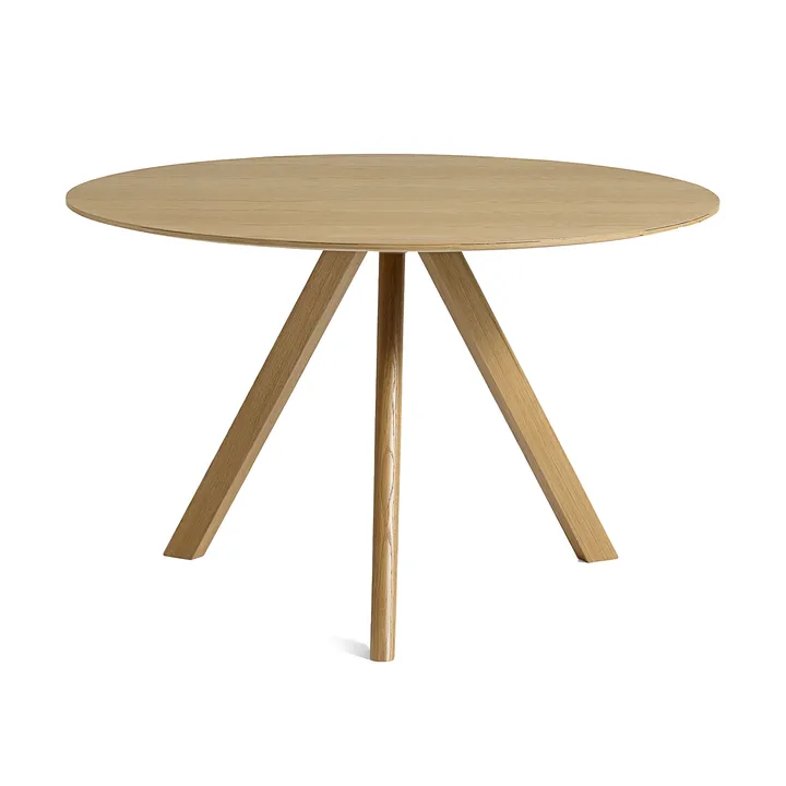 CPH20 2.0 matbord Ø120 cm - Lacquered oak-oak veneer - HAY