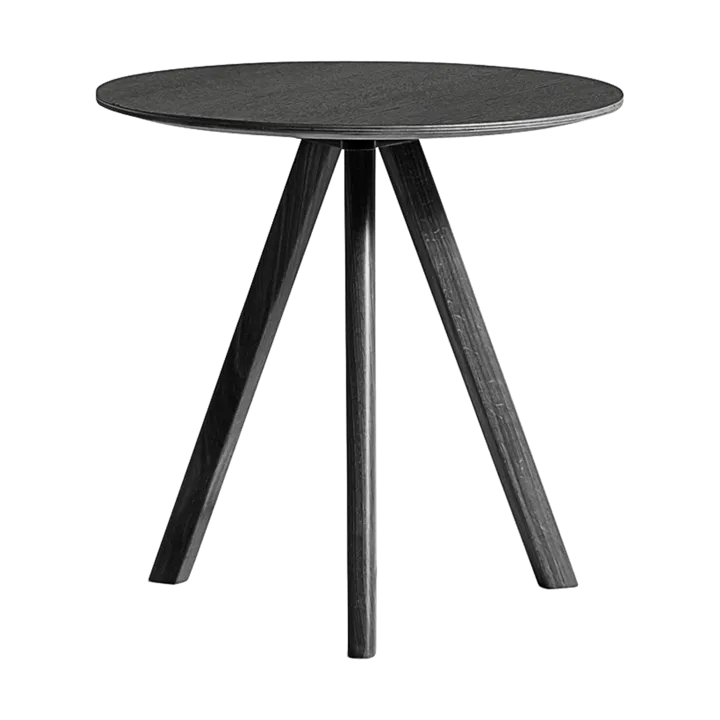 CPH20 2.0 soffbord Ø50 cm - Black laminate-lacquered oak - HAY