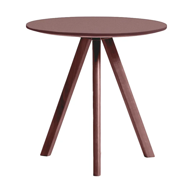 CPH20 2.0 soffbord Ø50 cm, Burgundy linoleum-Bordeaux HAY