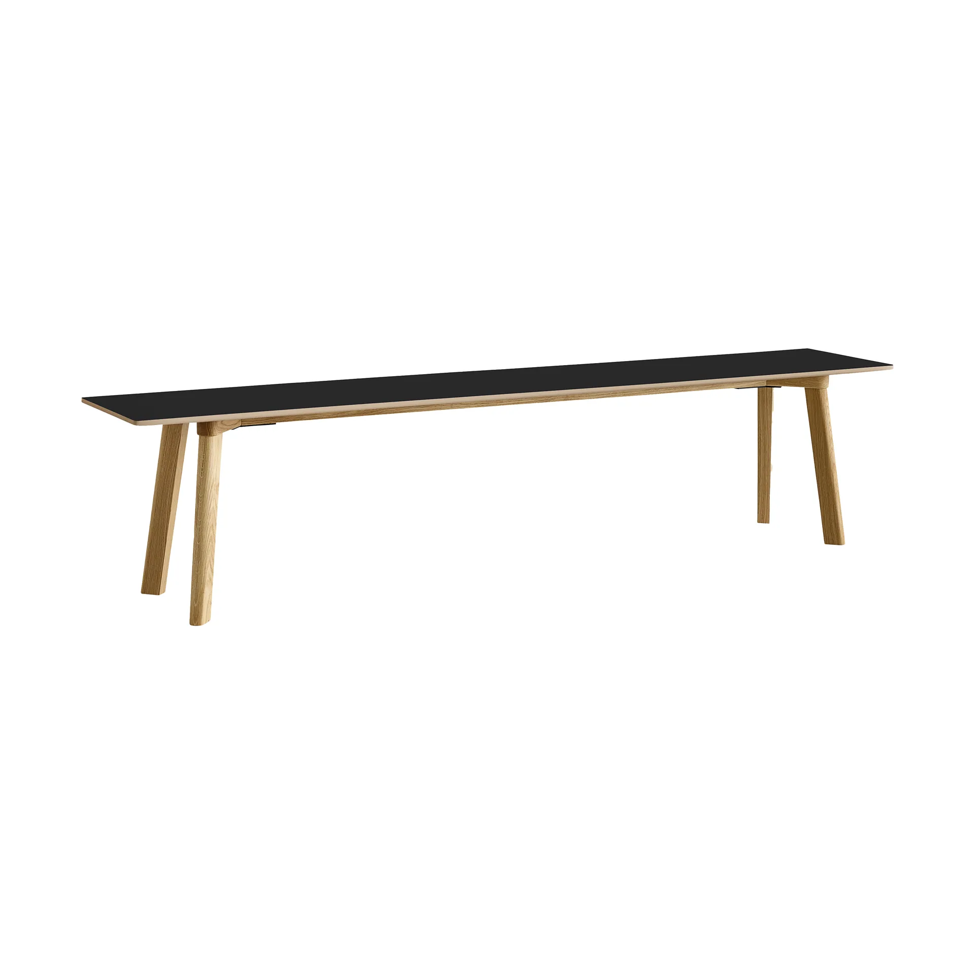 CPH215 Deux 2.0 bänk 200 cm, Black laminate-lacquered oak HAY