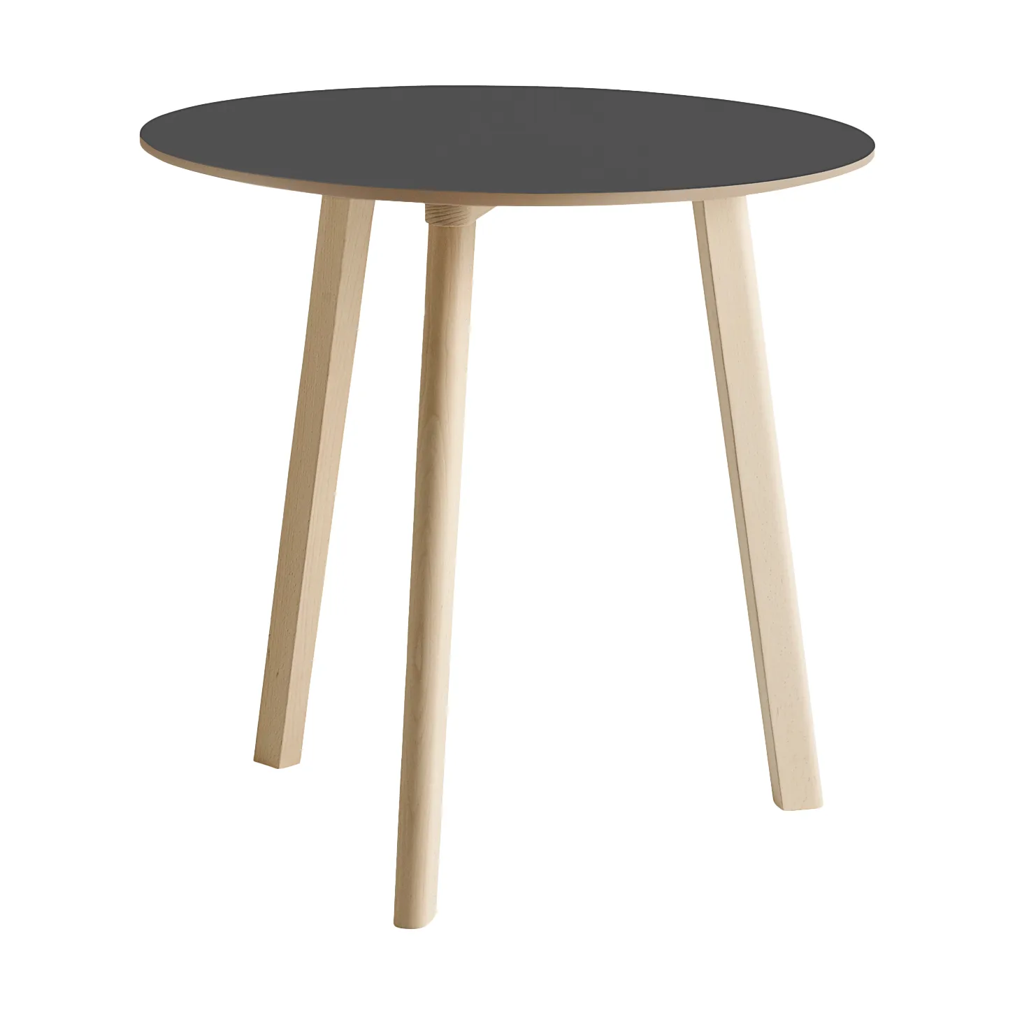 CPH220 Deux 2.0 bord Ø75 cm, Stone grey-untreated beech HAY