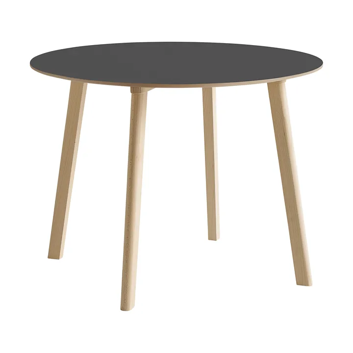 CPH220 Deux 2.0 bord Ø98 cm - Stone grey-untreated beech - HAY
